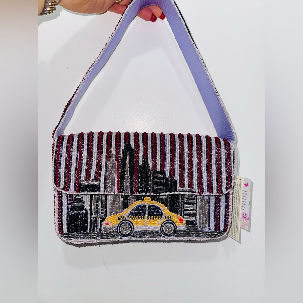 MADE IN INDIA Viral NYC 
Beaded Bag